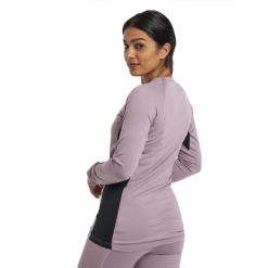 BURTON Midweight X Ladies Base Layer Crewneck -Cheap Snowboard Store BURTON MIDWEIGHT X LADIES CREW ELDERBERRY model back